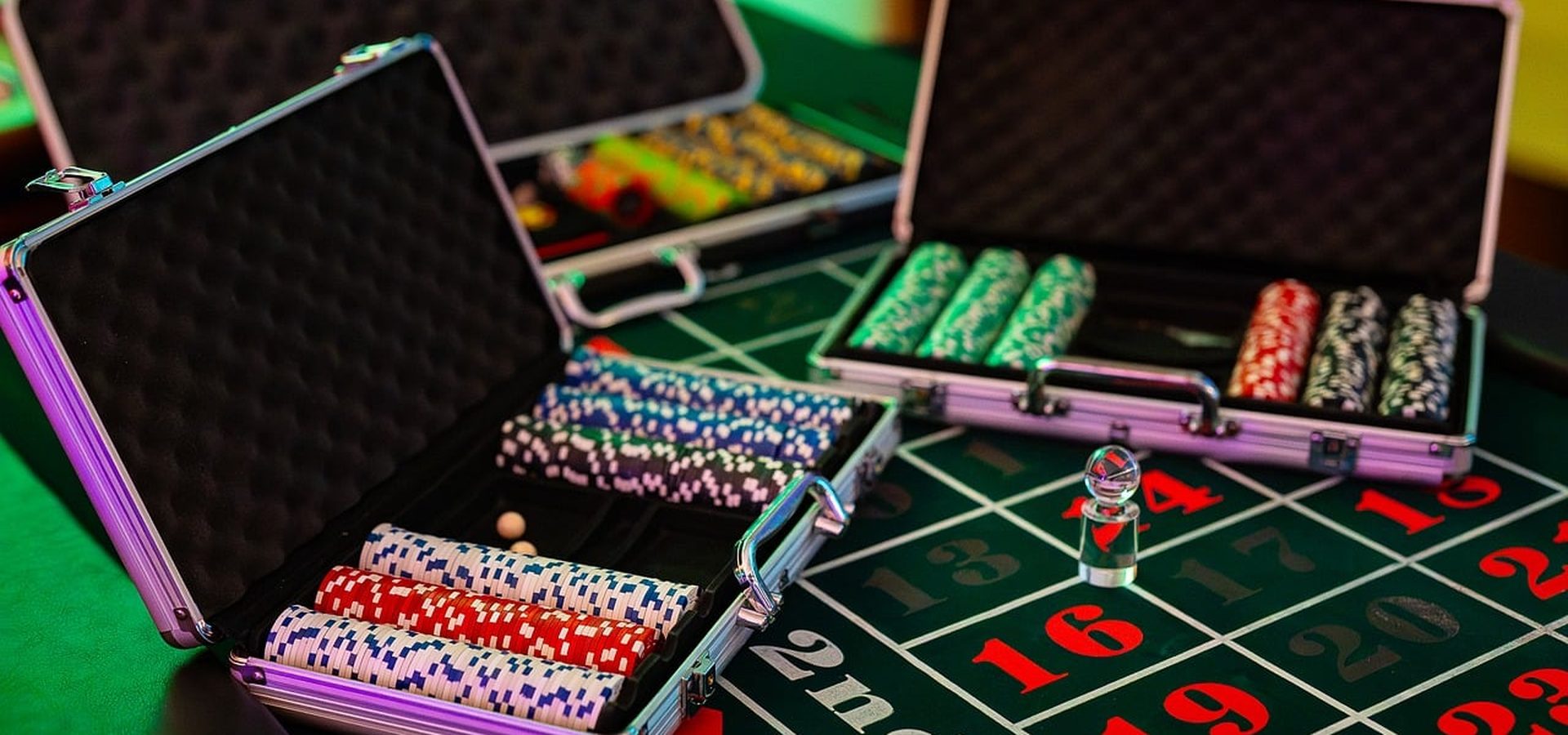 Chips and a roulette layout in The Rangataua Room