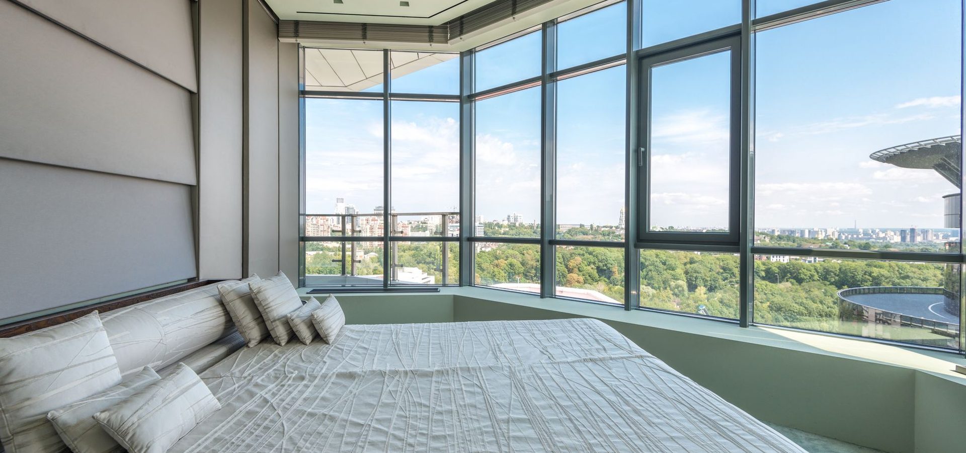 A suite at Tidal Veranda with windows along the full width of the room
