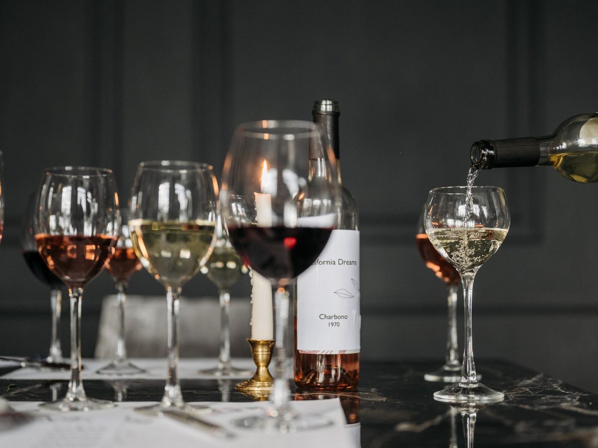 Wine poured at The Long Veranda