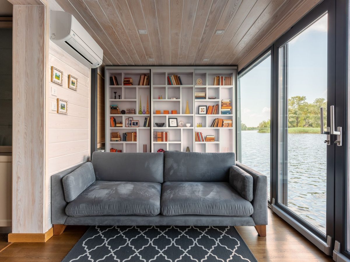 The living room of The Tideline Penthouse