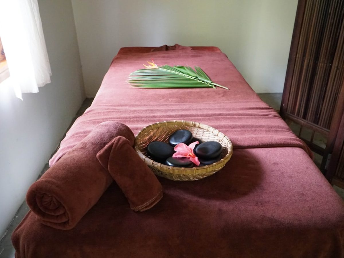A treatment room at Karewa Spa